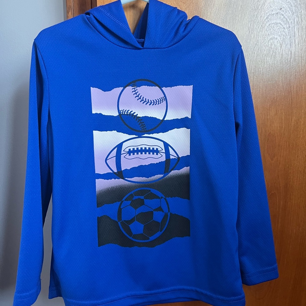 Jumping Beans Blue Sports Graphic Hoodie